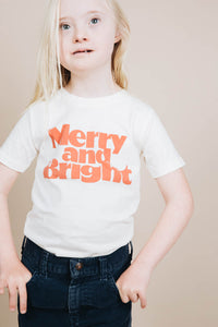 Merry and Bright Shirt for Kids by The Bee & The Fox