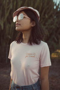 Peach Women for Women Sisterhood Shirt by The Bee and The Fox